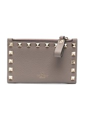 Valentino Rockstud leather cardholder