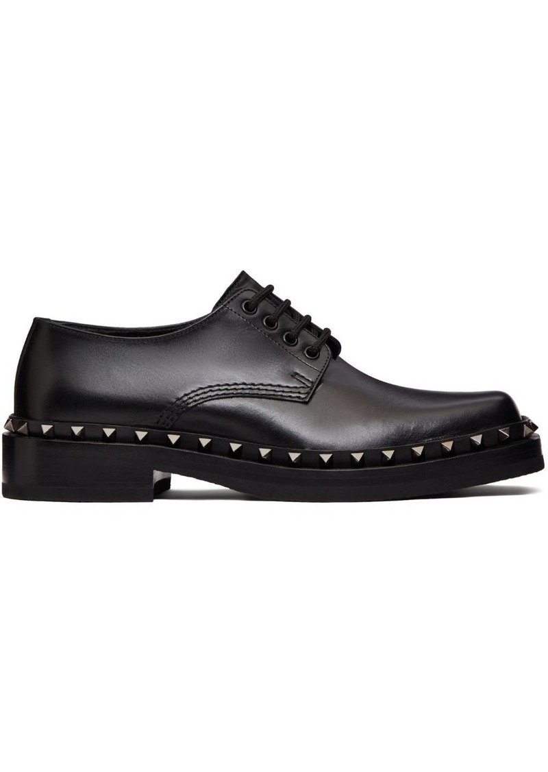 Valentino M-Way Rockstud leather Derby shoes