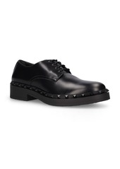Valentino Rockstud Leather Derby Shoes