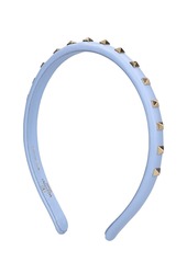 Valentino Rockstud Leather Slim Headband