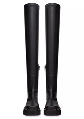 Valentino Rockstud M-Way Over-The-Knee Boots In Stretch Synthetic Material 50MM