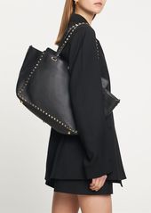 Valentino Rockstud Medium Leather Tote Bag