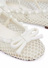 Valentino Rockstud Mesh Ballerinas with Tone on Tone Studs