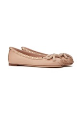 Valentino Rockstud patent-leather ballerina shoes