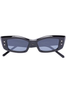 Valentino Rockstud rectangle-frame sunglasses