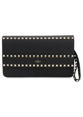 Valentino Rockstud Smooth Leather Pouch