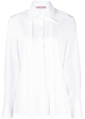 Valentino scarf-detail cotton poplin shirt