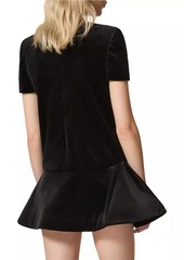 Valentino Short Velvet Dress