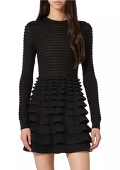 Valentino Short Viscose and Wool Dress