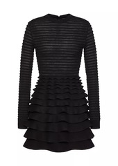 Valentino Short Viscose and Wool Dress