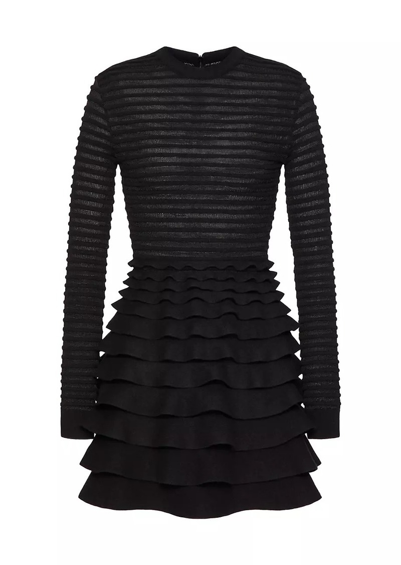 Valentino Short Viscose and Wool Dress