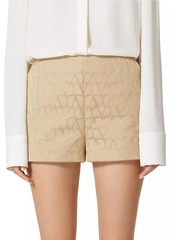 Valentino Shorts In Toile Iconographe Cotton Cordura