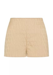 Valentino Shorts In Toile Iconographe Cotton Cordura