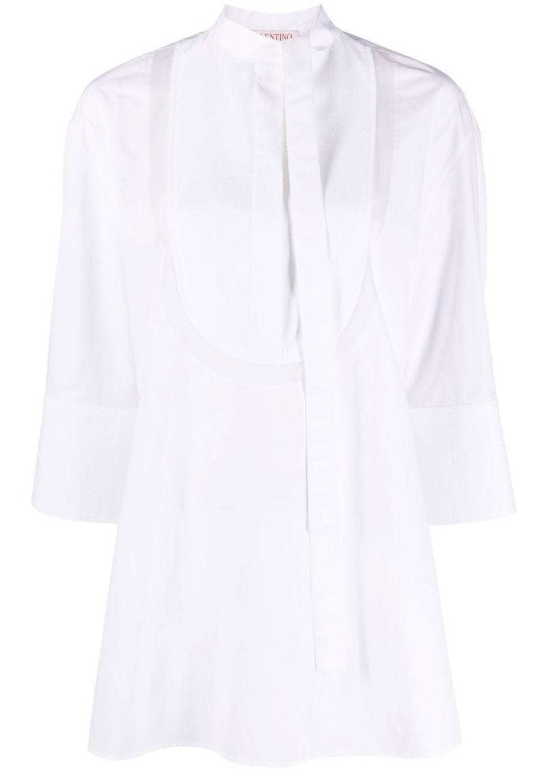 Valentino side neck tie fastening blouse