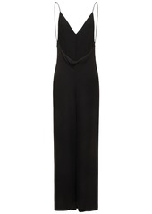 Valentino Silk Cady Couture Open Back Jumpsuit