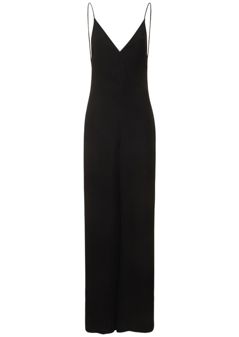 Valentino Silk Cady Couture Open Back Jumpsuit