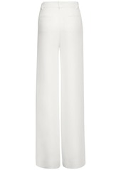 Valentino Silk Cady High Rise Wide Pants