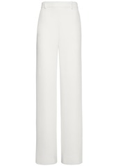 Valentino Silk Cady High Rise Wide Pants