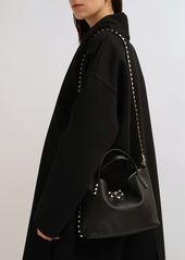 Valentino Small Rockstud Leather Tote Bag