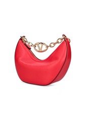 Valentino Small V Logo Gate Leather Top Handle Bag