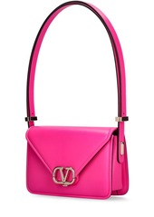 Valentino Small V Logo Leather Shoulder Bag