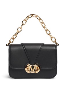 Valentino Small Vlogo O'clock Leather Shoulder Bag