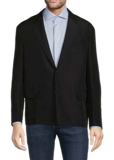 Valentino Solid Silk Blend Blazer