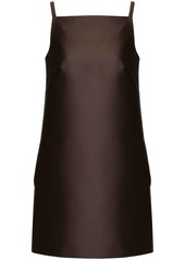 Valentino square-neck silk minidress