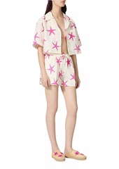 Valentino Starfish Popeline Shorts