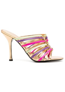 Valentino strappy 100mm stiletto mules