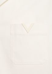 Valentino Stretch Cotton Canvas Caban Jacket