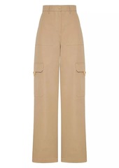 Valentino Stretch Cotton Canvas Cargo Pants