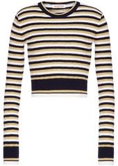 Valentino striped lurex jumper