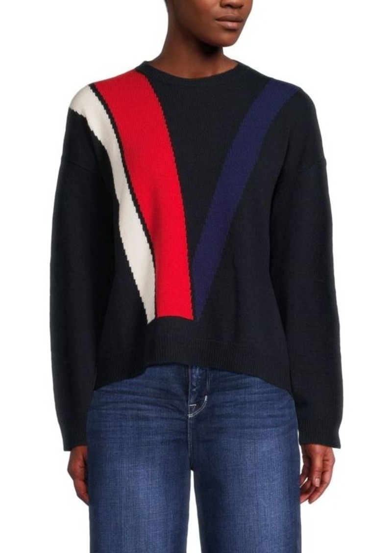 Valentino Striped Virgin Wool Sweater