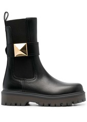 Valentino stud-embellished leather boots