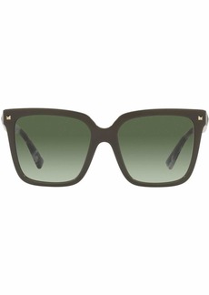 Valentino studded square-frame sunglasses