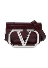 Valentino Supervee Sm Patent Leather Shoulder Bag