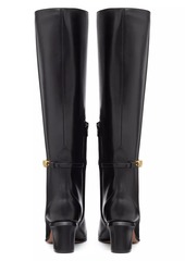 Valentino Tan-Go Boots In Calfskin Leather