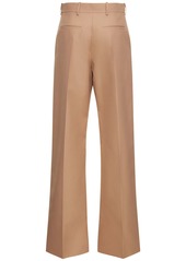 Valentino Techno Weave Mid Rise Wide Leg Pants