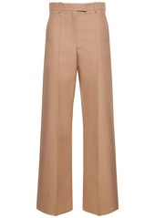 Valentino Techno Weave Mid Rise Wide Leg Pants