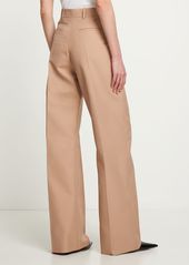 Valentino Techno Weave Mid Rise Wide Leg Pants