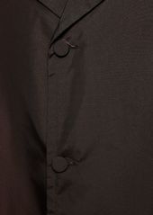 Valentino Textured Nylon Long Coat