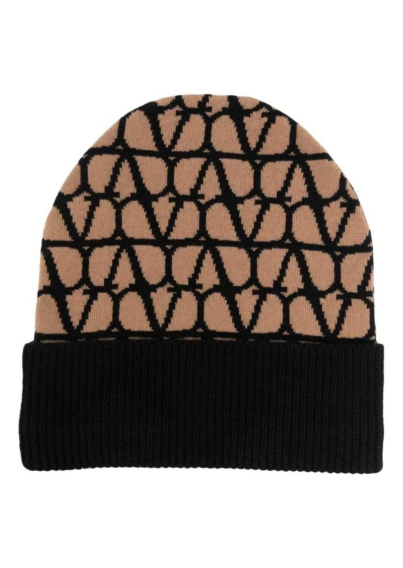 Valentino Toile Iconographe cashmere beanie