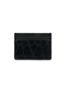 Valentino Toile Iconographe leather-detail cardholder
