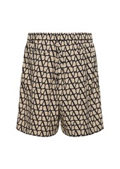 Valentino Toile Iconographe Nylon Bermuda Shorts
