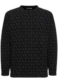 Valentino Toile Iconographe Wool Crewneck Sweater