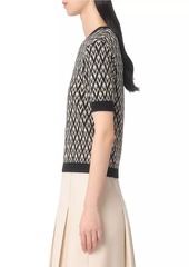 Valentino Toute La V Jacquard Wool Sweater