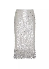 Valentino Tulle Illusione Embroidered Skirt