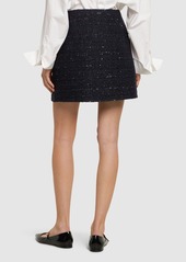 Valentino Tweed Lurex Mini Skirt