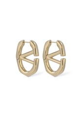 Valentino V Logo Boldies Huggie Earrings